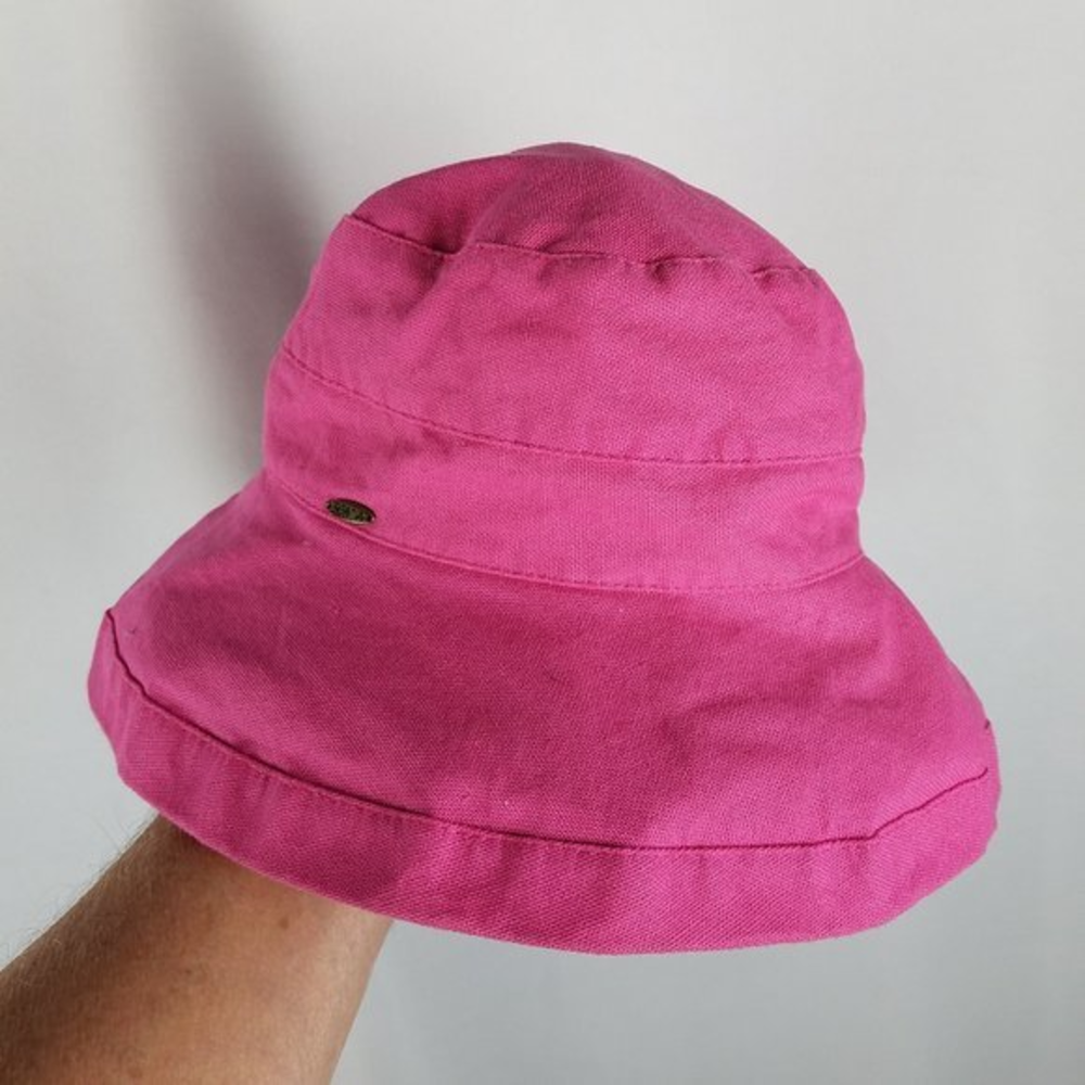 Scala hat hot pink adjustable bucket/sun‎ hat